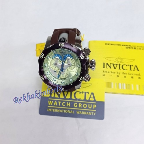 Invicta 14461 Reserve Venom Men Watch 53.7mm Steel Brown W/R 1000MT Swiss Quartz - Picture 2 of 12