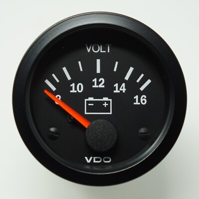 VDO Voltmeter Cockpit Vision Instrument 12V 52mm