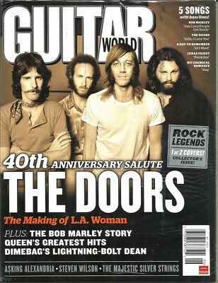 Guitar World June 2011 The Doors Bob Marley Queen Dimebag Darrell Bonus DVD NEW