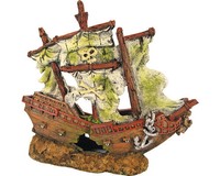 Aquariumdekoration Piratenschiff 23 X 9 X 23 Cm