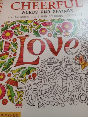 Seek, Color, Find Cheerful Words & Sayings: A Treasure Hunt & Coloring Adventure