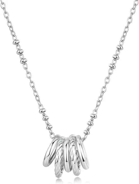 Brosway Collana Donna, Collana in Acciaio e Cristalli | Collezione Symphonia - BYM132