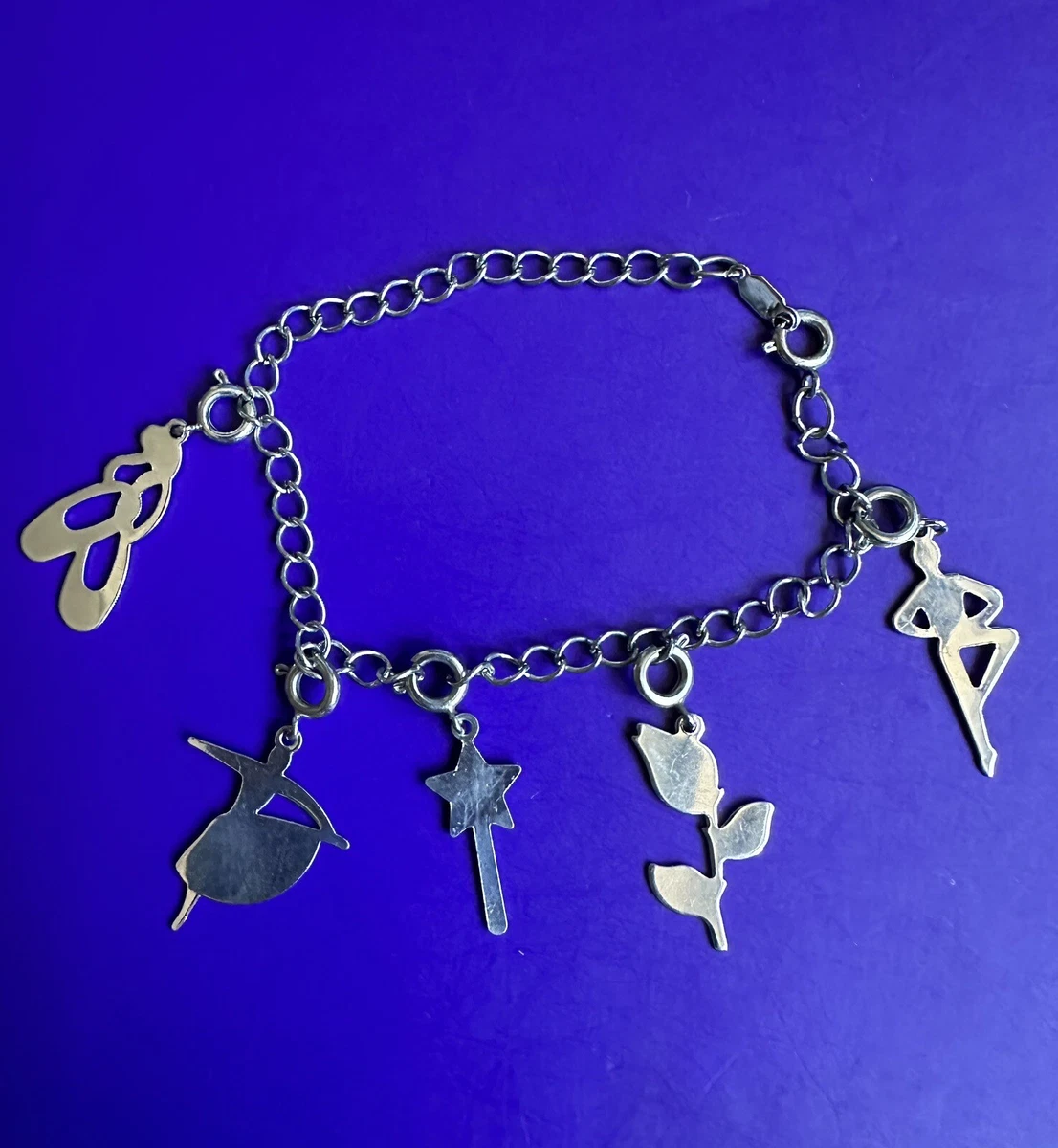 Ballet Dance Themed Charm Bracelet CW1 Vintage Collectable Jewellery