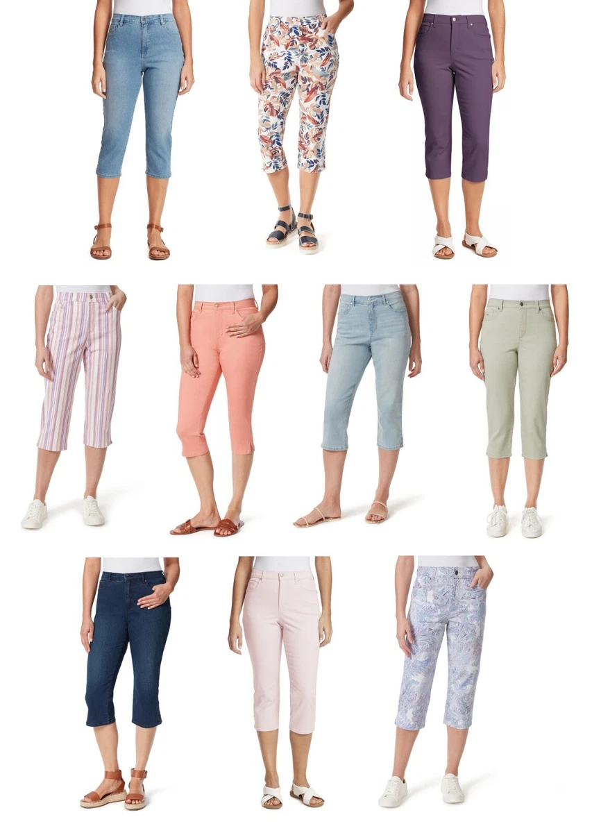 NWT Women's Gloria Vanderbilt Amanda Denim Capris Classic Rise 10