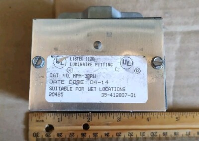 NOS GE MPM-3PRW Fixture Fitting / HID High/Low Bay Mounting Box
