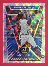 2020 Donruss Ronald Acuna Jr. 194/349 Elite Series Silver #8 Atlanta Braves
