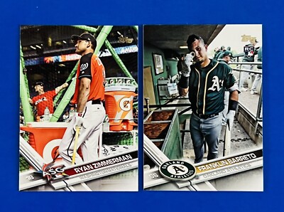 (2) 2017 Topps Ryan Zimmerman & Barreto Photo Variation SP Cards #US112 & US279