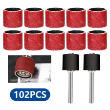 102Pcs Sanding Drum Nail Sander Drill Bit Kit For Dremel Accessories Rotary Tool