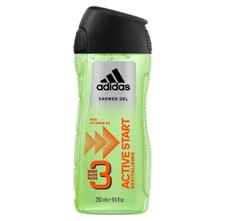 14,93/L-12x Adidas Men Duschgel- Active Start - 3in1, Körper,Haar,Gesicht -250ml