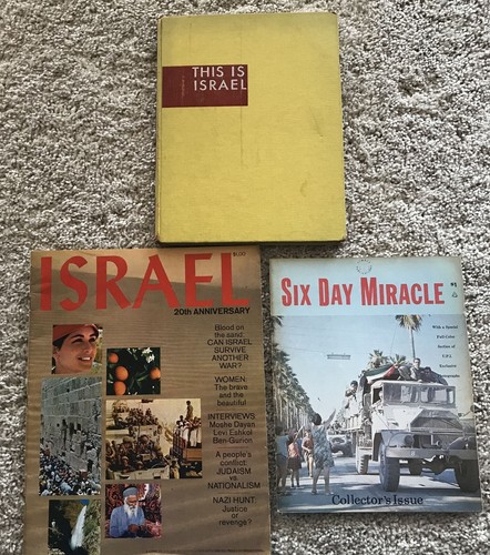 THIS IS ISRAEL I.F. STONE BONI AND GAER 1948 + SIX DAY MIRACLE & ANNIVERSARY MAG