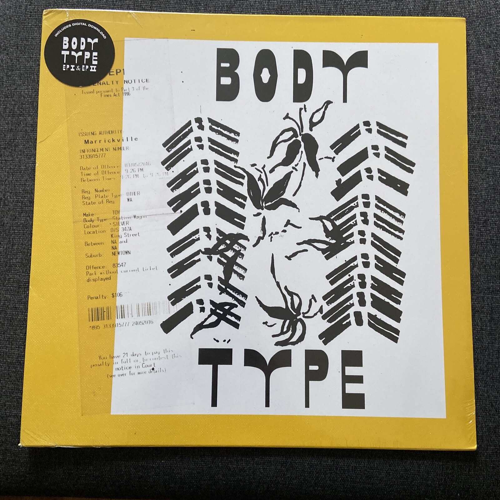 Body Type - EP1 & EP2 (NEW 12"" VINYL LP) ALTERNATIVE ROCK Brand New And Sealed
