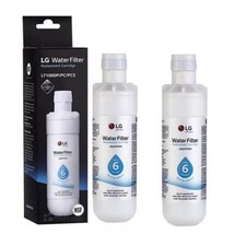 2 Pack LG LT1000P Refresh Refrigerator Ice Water Filter ADQ747935 GF-D706BSL US