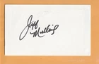 Jeff Mullins Golden State Warriors AUTO Signed 3x5 card Duke Blue Devils