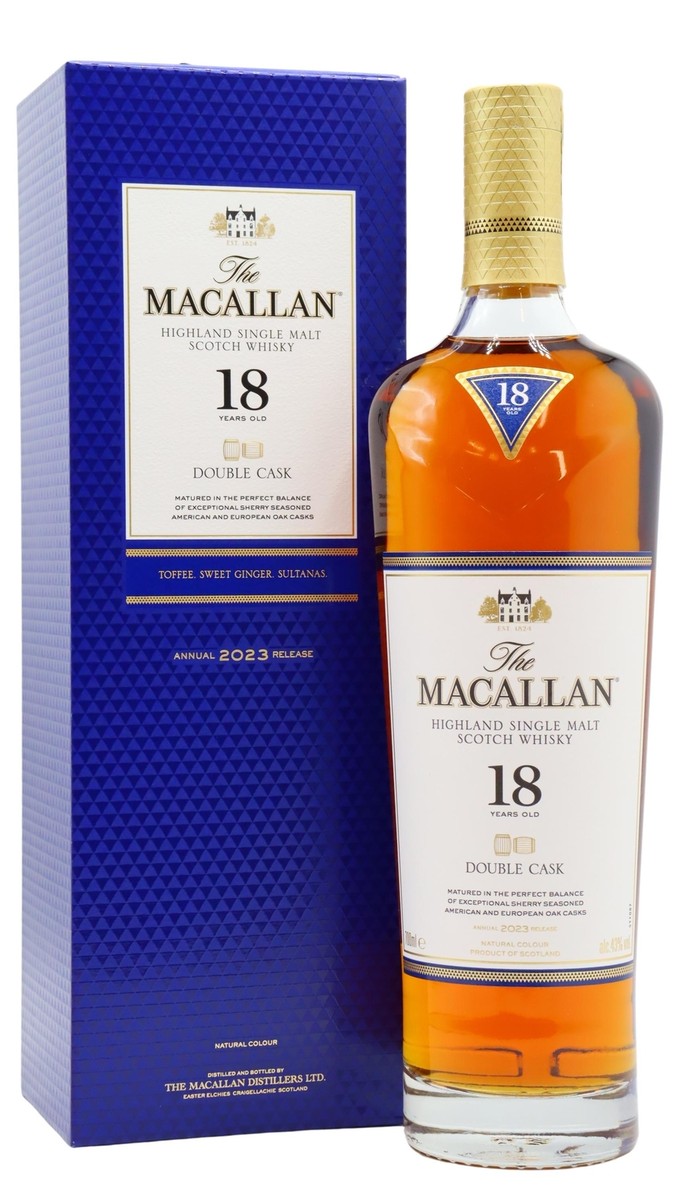 Macallan - 2023 Release Double Cask Highland Single Malt Scotch 18