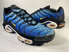 Nike Air Max Plus Tn Hyper Blue Black White Yellow Men Size 12 Rare BQ4629-003