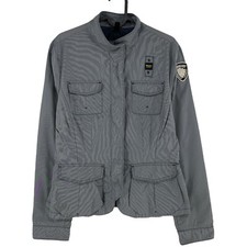 Blauer Striped Grey Jacket Size XL