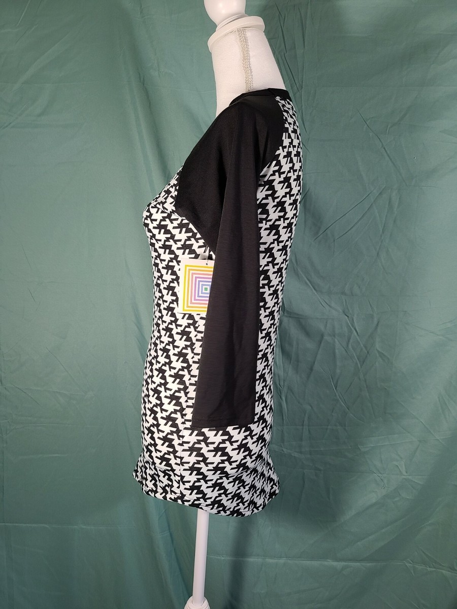T-shirt à imprimé zigzag pour femmes en Bleu - GERDA
