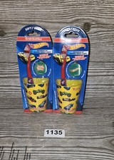 Brush Buddies Hot Wheels Kids Toothbrush Set Cup Cap Lot of 2 New