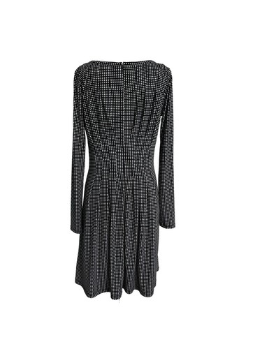 Michael Michael Kors Womens Dress Size Medium Black White Long Sleeve Stretch - Picture 2 of 6