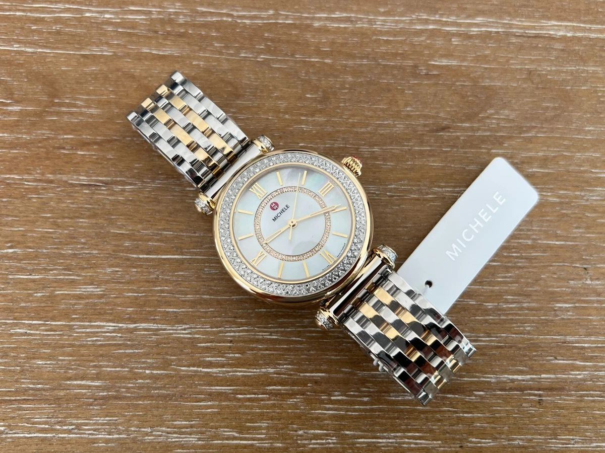 Michele caber top two tone watch