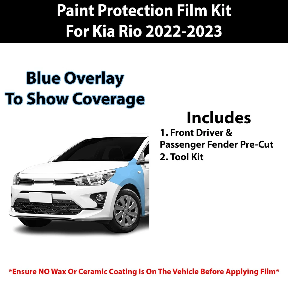 Pre Cut Paint Protection Film Clear Bra PPF  for Kia Rio 5 2022-2023 - Image 2 of 4