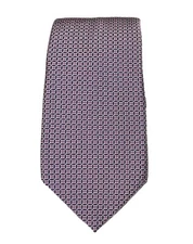 Daniel Cremieux Seven Fold Limited Edition Geometric Men Silk Necktie Italy EUC