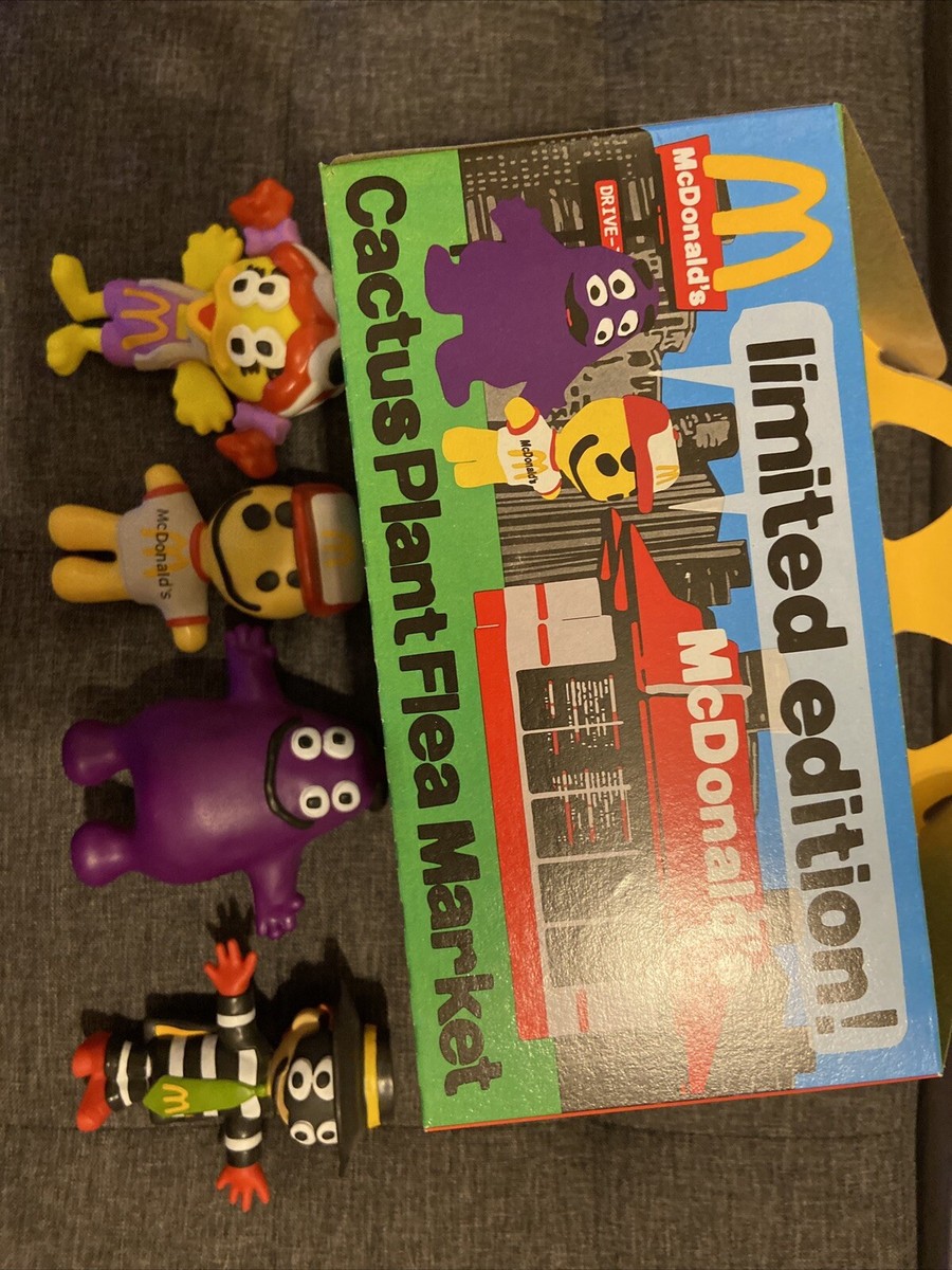 マクドナルド Mcdonald&#39;s 2022 Cactus ミールトイ 4セット NEW 2022 McDonald's Cactus Plant Flea Market CPFM Toy Set of