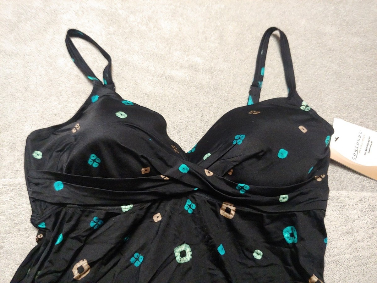 Contours by Coco Reef 259817 Women's Diamond Wrap Tankini Top Size