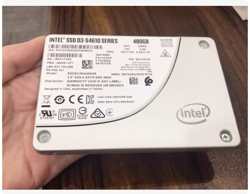 Intel D3-S4610 Series 480GB SATA III 6G 3D2 TLC 2.5" SSD SSDSC2KG480G8 - Image 4 of 4