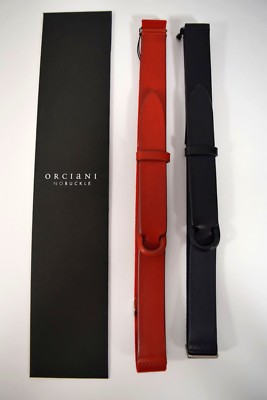 ORCIANI cintura uomo NO BUCKLE BULL senza fibbia TAGLIA UNICA vera