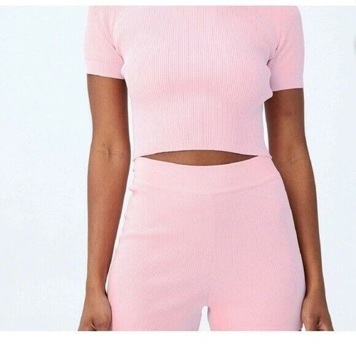 COTTON on Women S Summer Knit T-Shirt Pink Size Large - Picture 5 of 12