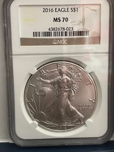 2016 U.S.  American Silver Eagle * NGC MS70 *