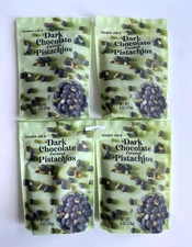4 Bags Trader Joe’s Dark Chocolate Covered Pistachios 6oz 170g Exp 09/26