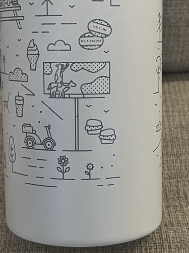 New Chick-Fil-A 40 Oz Limited Edition Metal Tumbler h2go *small scrape - Picture 3 of 10
