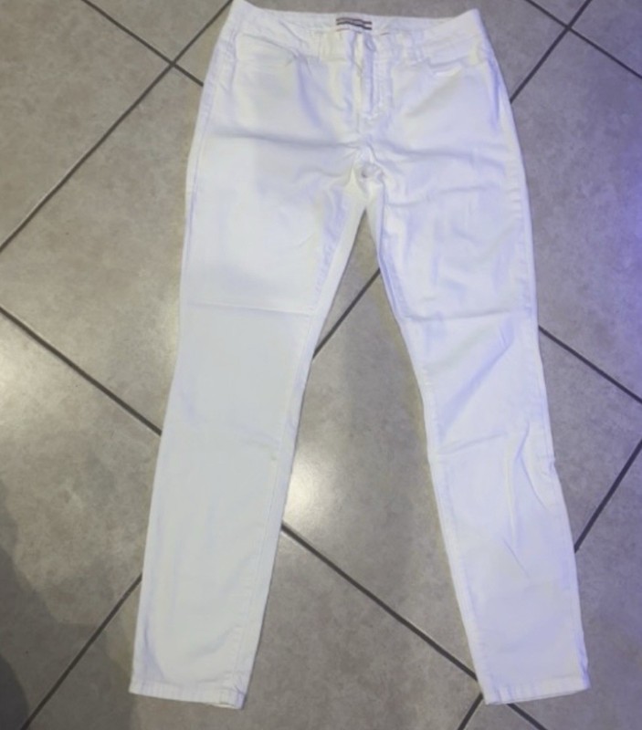 Tommy Hilfiger Moulante White Skinny Jeans Size 4 Stretch Slim Fit