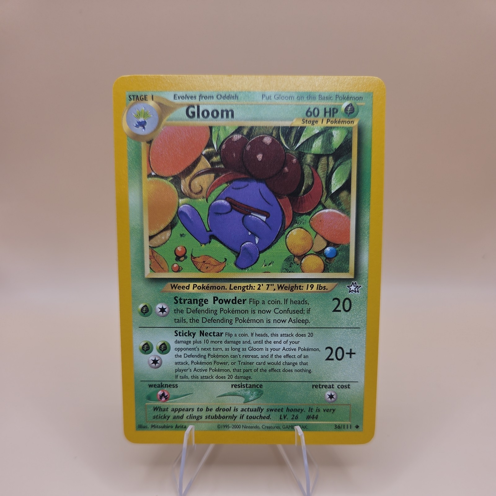 Gloom 36/111 Neo Genesis Pokemon TCG 2000 Uncommon NM
