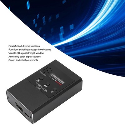 Silver RF Detector Wireless Bug Signal Scanner GPS Detector Listening Device Cam