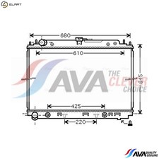 RADIATOR ENGINE COOLING DNA2297 FOR NISSAN ARMADA/III/SUV NP300/FRONTIER 2.5L