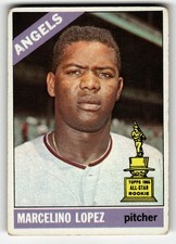1966 Topps Marcelino Lopez #155 California Angels LOW MID GRADE FILLER CARD