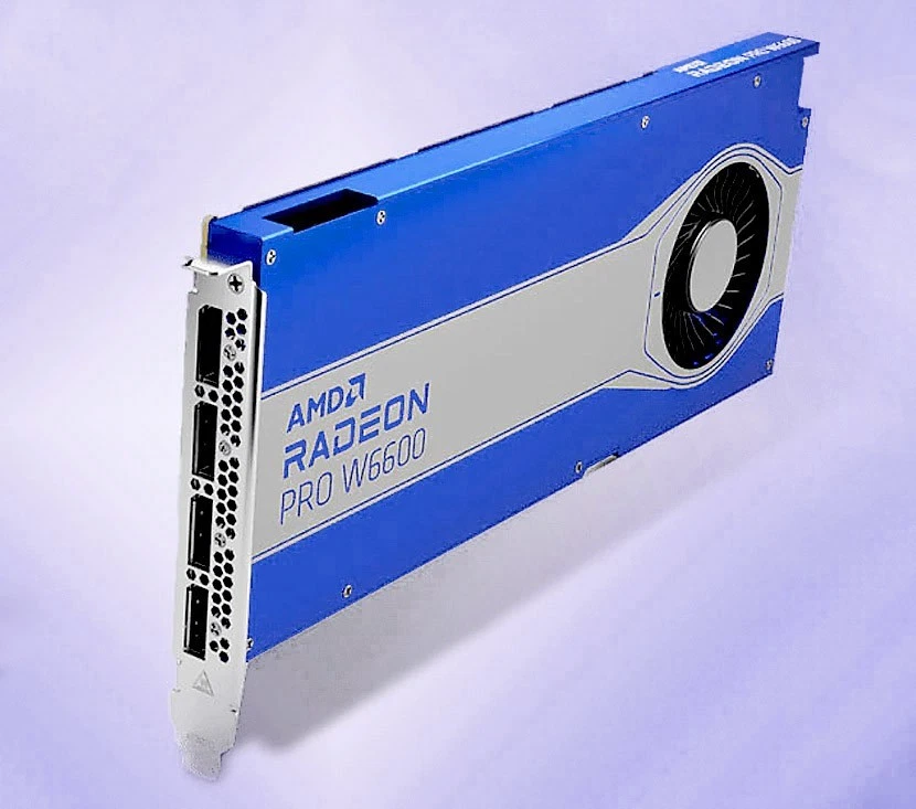 AMD Radeon Pro W6600 Graphic Video Card GPU 8GB GDDR6 - Image 2 of 4