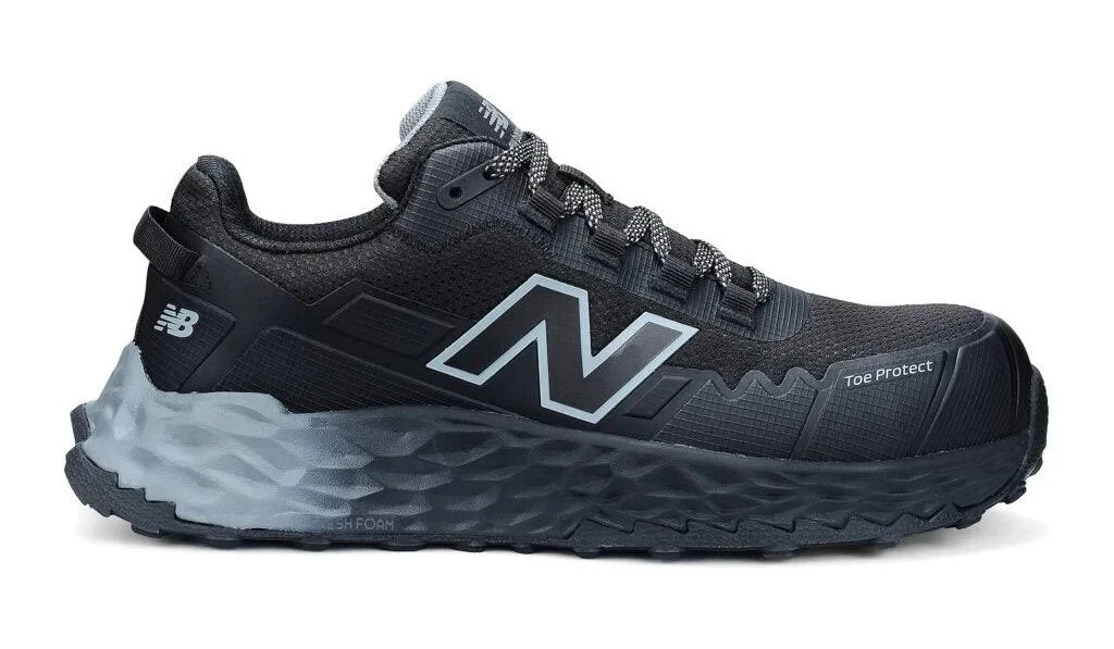 New Balance Fresh Foam Cremorne Safety Work Shoes Black Grey Composite Toe