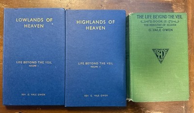 The Life Beyond the Veil Vol. I, II & III by G. Vale Owen (hardcover)