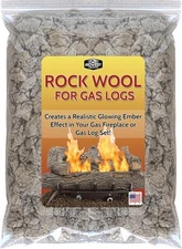 Midwest Hearth Rock Wool for Gas Log - 6 oz. Bag 6-oz 