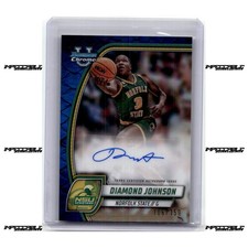 2024-25 Bowman U Chrome - Reptilian Blue #86 Diamond Johnson Rookie Auto /150