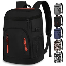 Cooler Backpack 30 Cans, Insulated Backpack Cooler Leak Proof Large Capacity ...