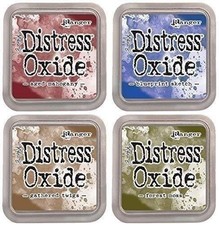Tim Holtz Ranger Distress Oxide Ink Bundle - Four 3" x 3" Pads C - Classic :