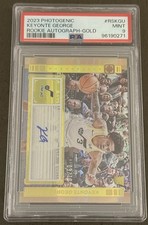 2023 Photogenic Keyonte George Rookie Auto Gold /10 PSA 9 MINT