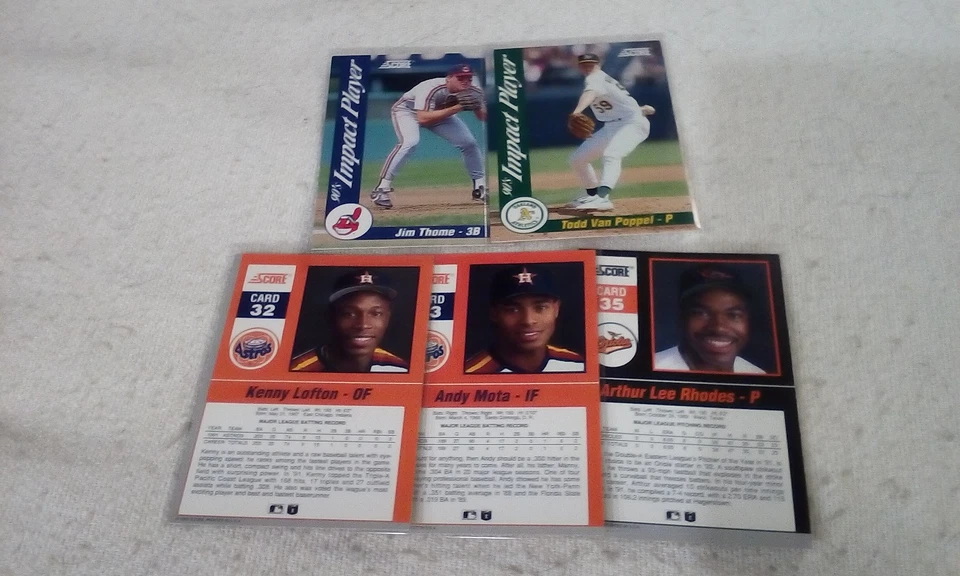 1992 Score Impact Player Baseball part. set  Pick cards that you may want/need. - Image 4 of 4