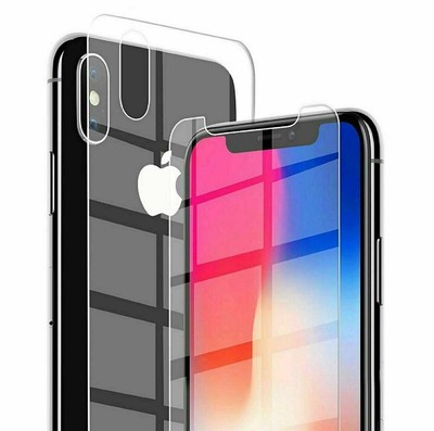 For iPhone 12 XS Max XR X Front and Back 9H Tempered Glass Screen Protector