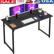 Compact Computer Desk Durable Steel Frame Multi-Functional Writing Gaming Table